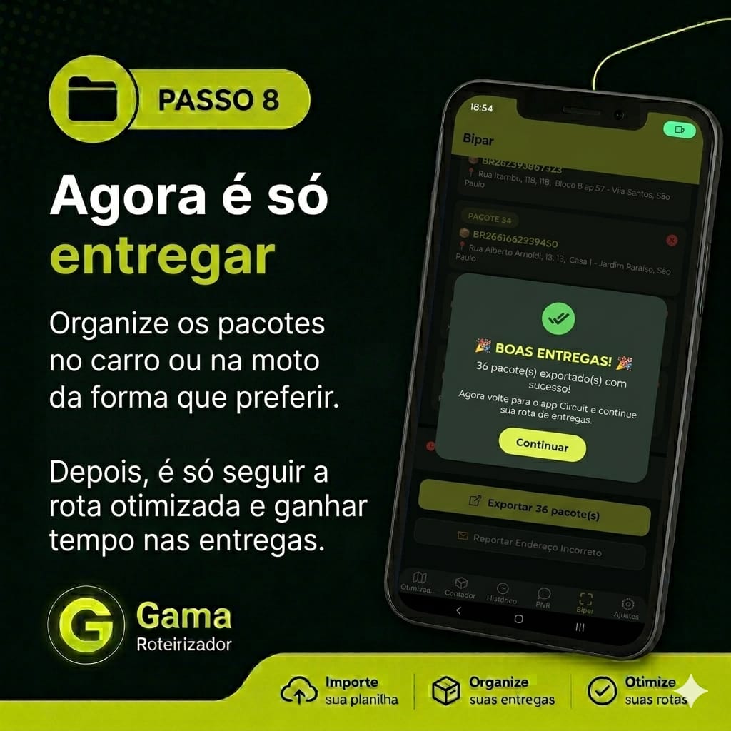 Passo 8: Boas entregas